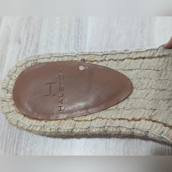 H by Halston "Betty" Peach Coral Orange Suede Slide Sandals Size 9.5 - Picture 4 of 13